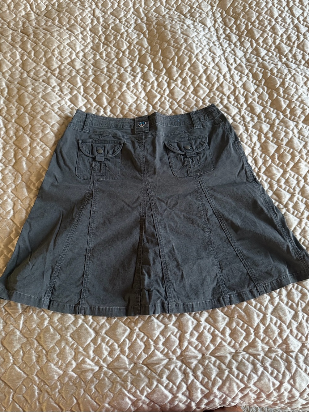 KÜHL Splash Skirt Charcoal Gray A-Line Hiking Outdoor Utility Cargo
